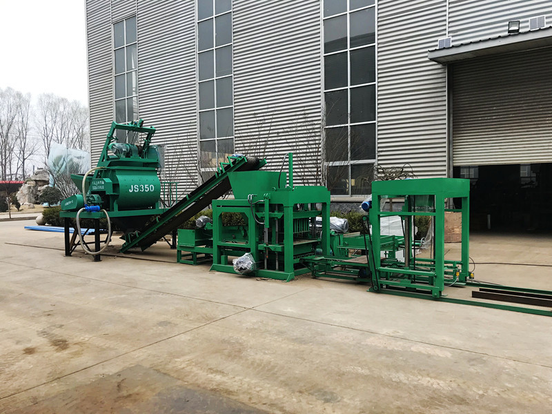 QTJ4-18 Fully Automatic Block Production Line Hydraulic Concrete Paver Block Machine Cement Hollow Brick machine price