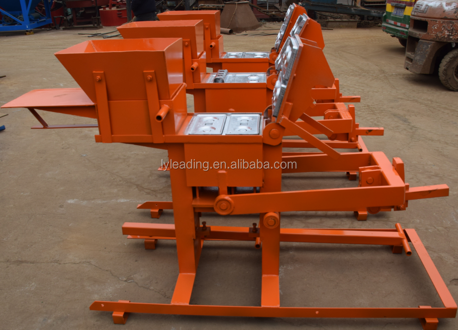 QMR2-40 mud clay block/brick making machine, hot sale manual interlocking brick machine kenya