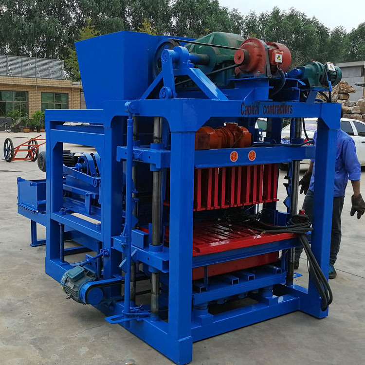 4-25 automatic making machine block making concrete brick production line Hollow