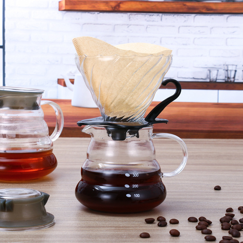 High Borosilicate Glass Pour Over Coffee Pot Coffee Server