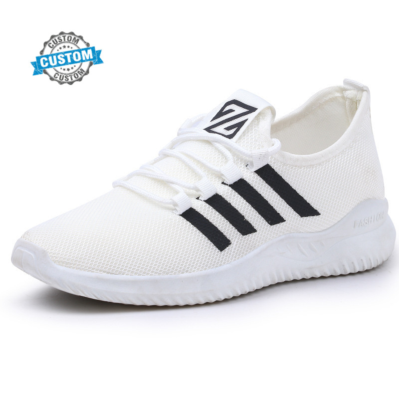 factory price cheaper for men pvc shoes walking sports black and white sneakers casual shoes