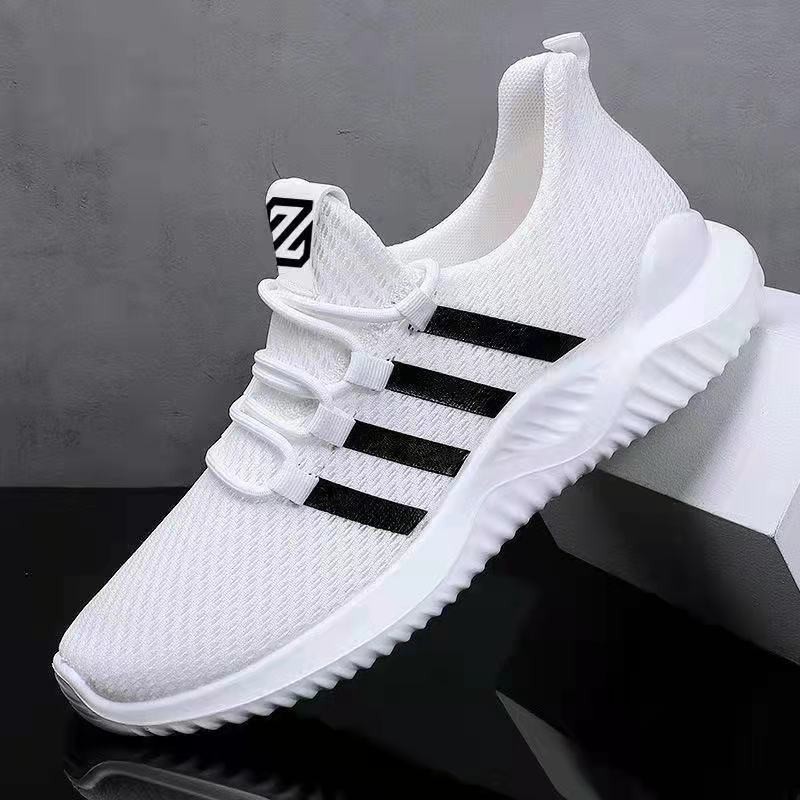 factory price cheaper for men pvc shoes walking sports black and white sneakers casual shoes