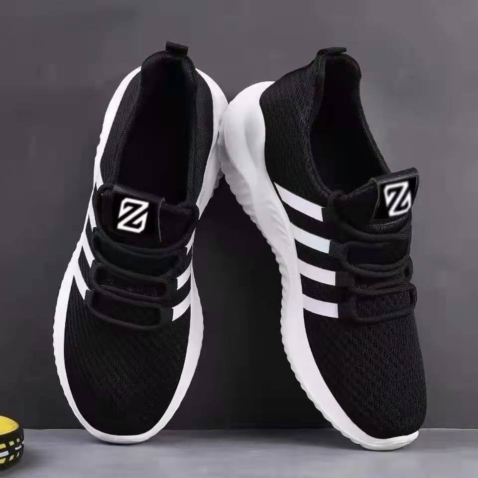 factory price cheaper for men pvc shoes walking sports black and white sneakers casual shoes