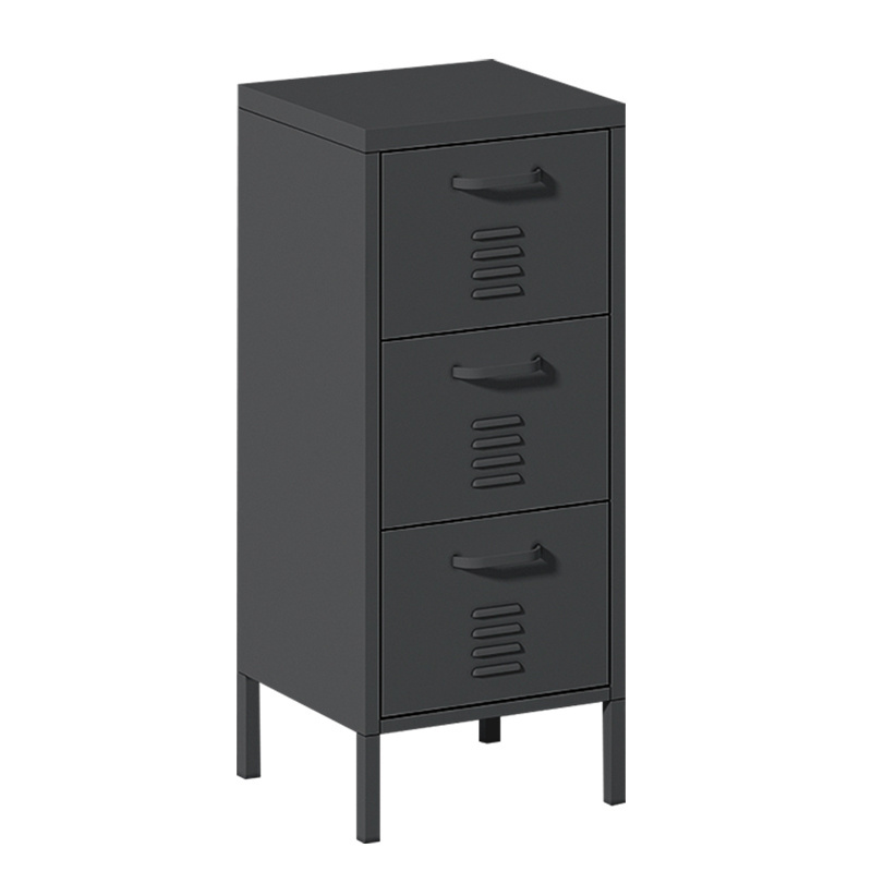 Living Room Metal Small Cabinet Chest Home Bedroom Furniture Steel Key Lock Cupboard With Leg