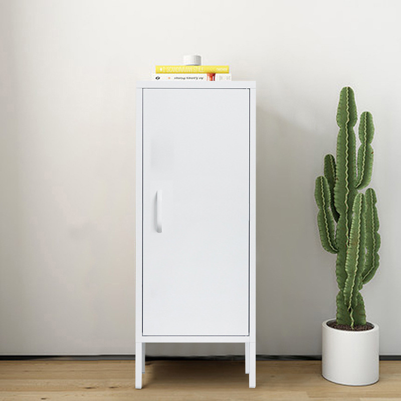 Popular 1 door Mini Metal Closet Small Bedroom Kids White Steel Locker with Leg