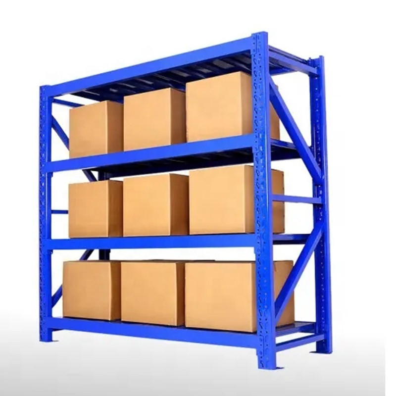 Customized Industrial Steel Storage Stacking Racks Adjustable Medium Duty Metal Shelves for Garage Warehouse