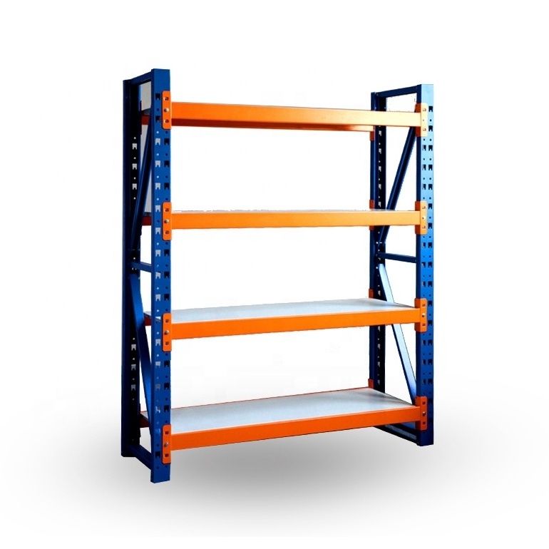 Customized Industrial Steel Storage Stacking Racks Adjustable Medium Duty Metal Shelves for Garage Warehouse