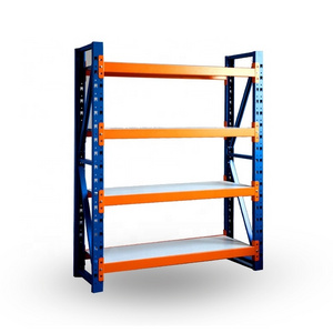 Customized Industrial Steel Storage Stacking Racks Adjustable Medium Duty Metal Shelves for Garage Warehouse