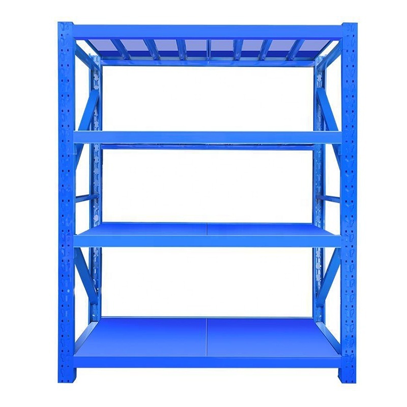 Customized Industrial Steel Storage Stacking Racks Adjustable Medium Duty Metal Shelves for Garage Warehouse