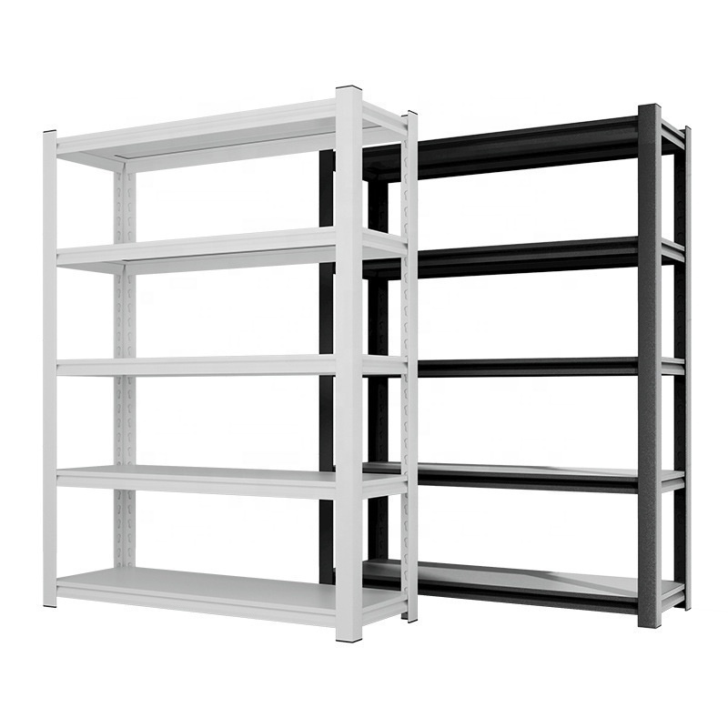 Heavy duty 4 tier boltless rivet shelving metal garage tool storage shelves steel goods rack for warehouse