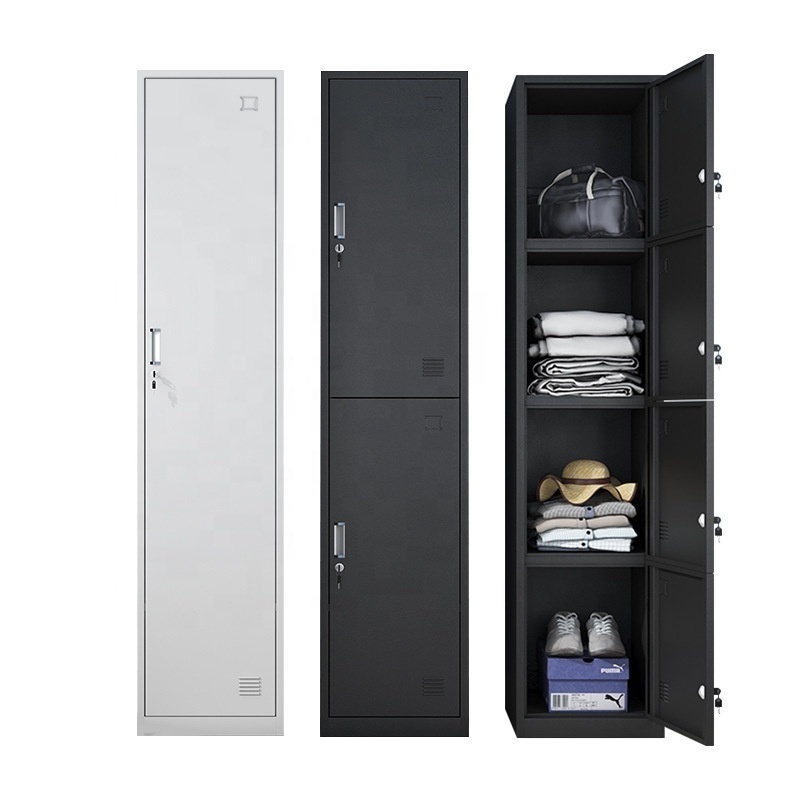 Easy Installation Single Door Metal Sheet Staff Garage Tool Cabinet Storage Steel Locker