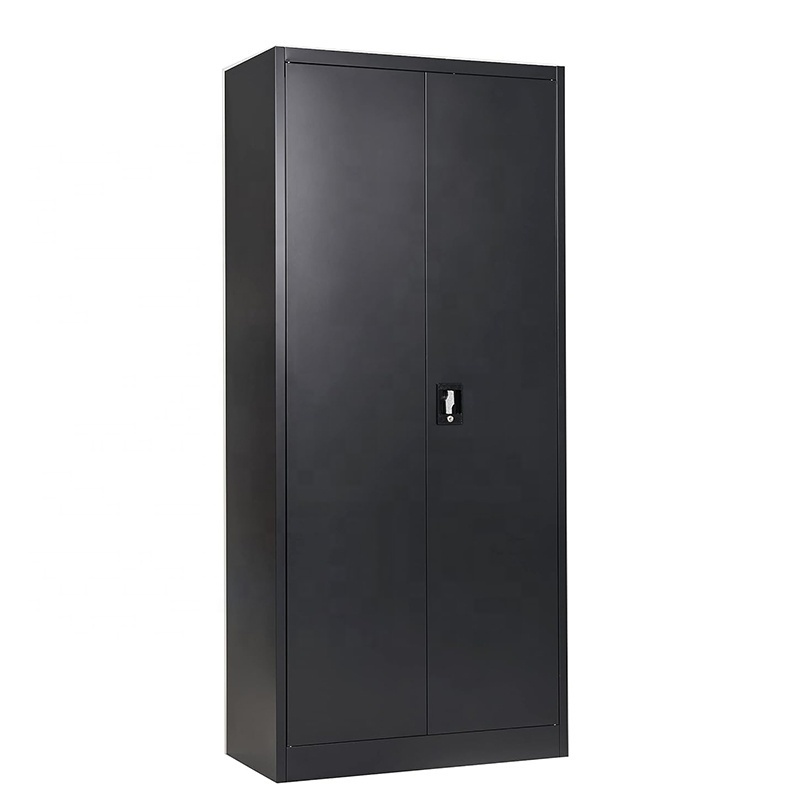 Office Metal Garage Storage Cabinet Steel Filing Cabinet With 2 Doors And 4 Adjustable Shelves