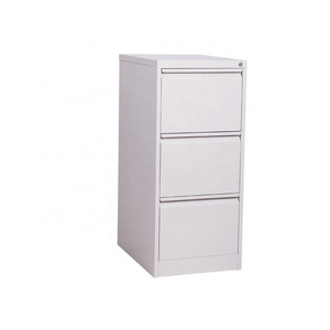 Lockable vertical storage cabinet 3 drawer steel filing cabinet with hanging A4 folder bar