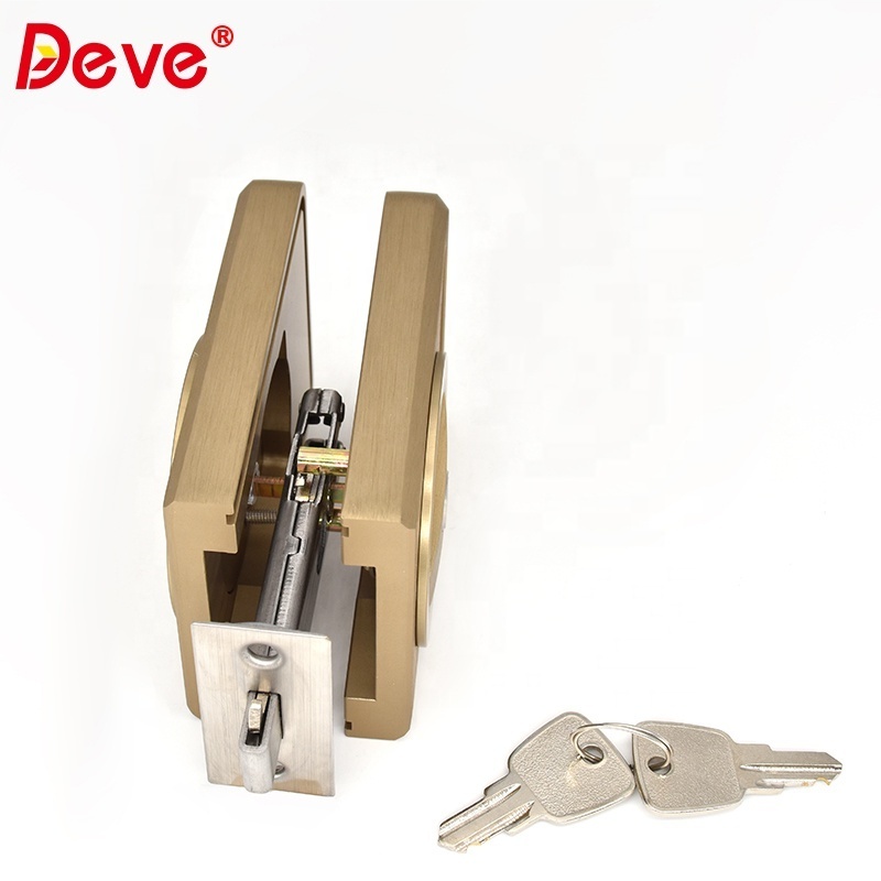 Heavy Duty Aluminum High-End Lever Narrow Framed Sliding Glass Door Lock