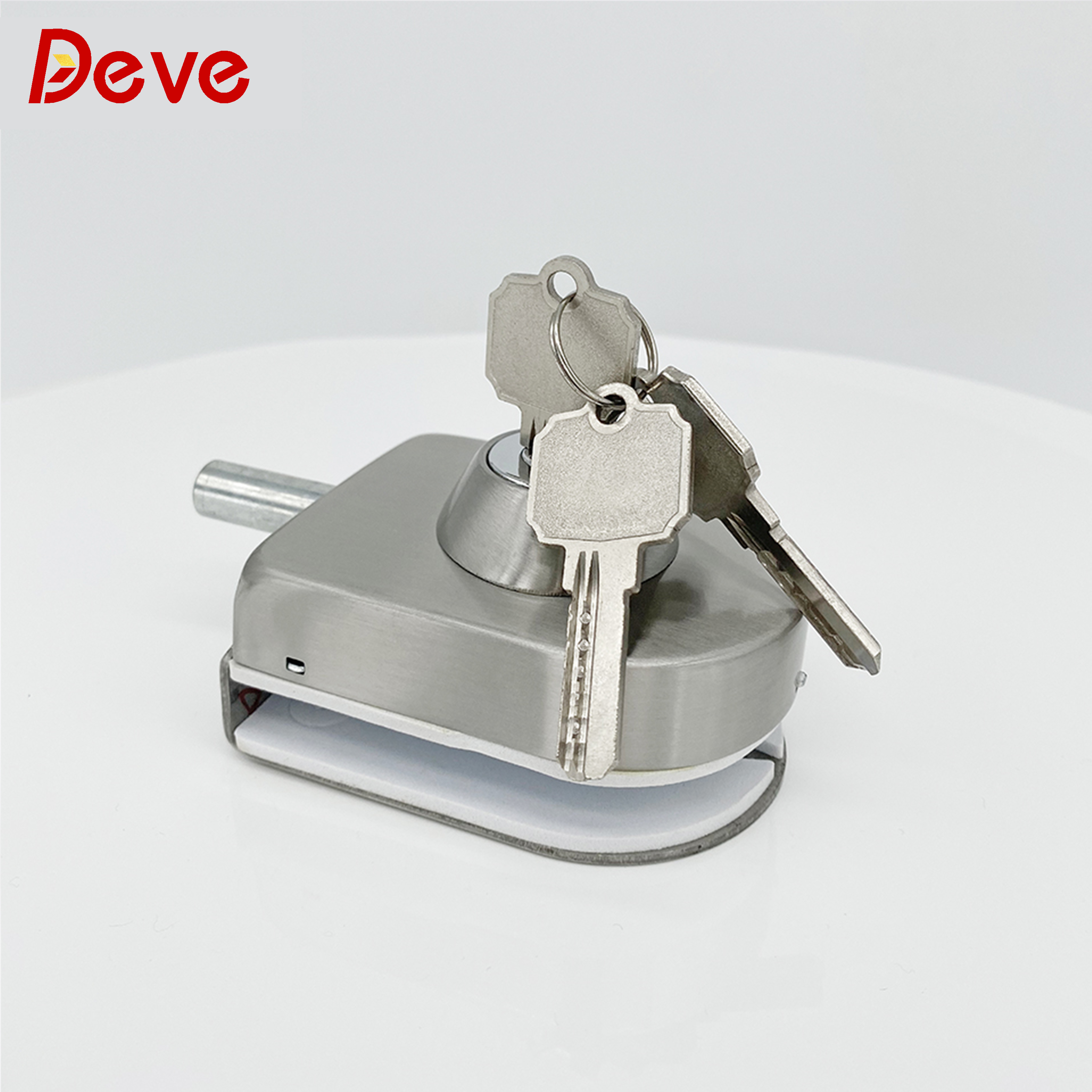 No Drilling Tempered Glass Door Lock cerradura de puerta de vidrio para oficina