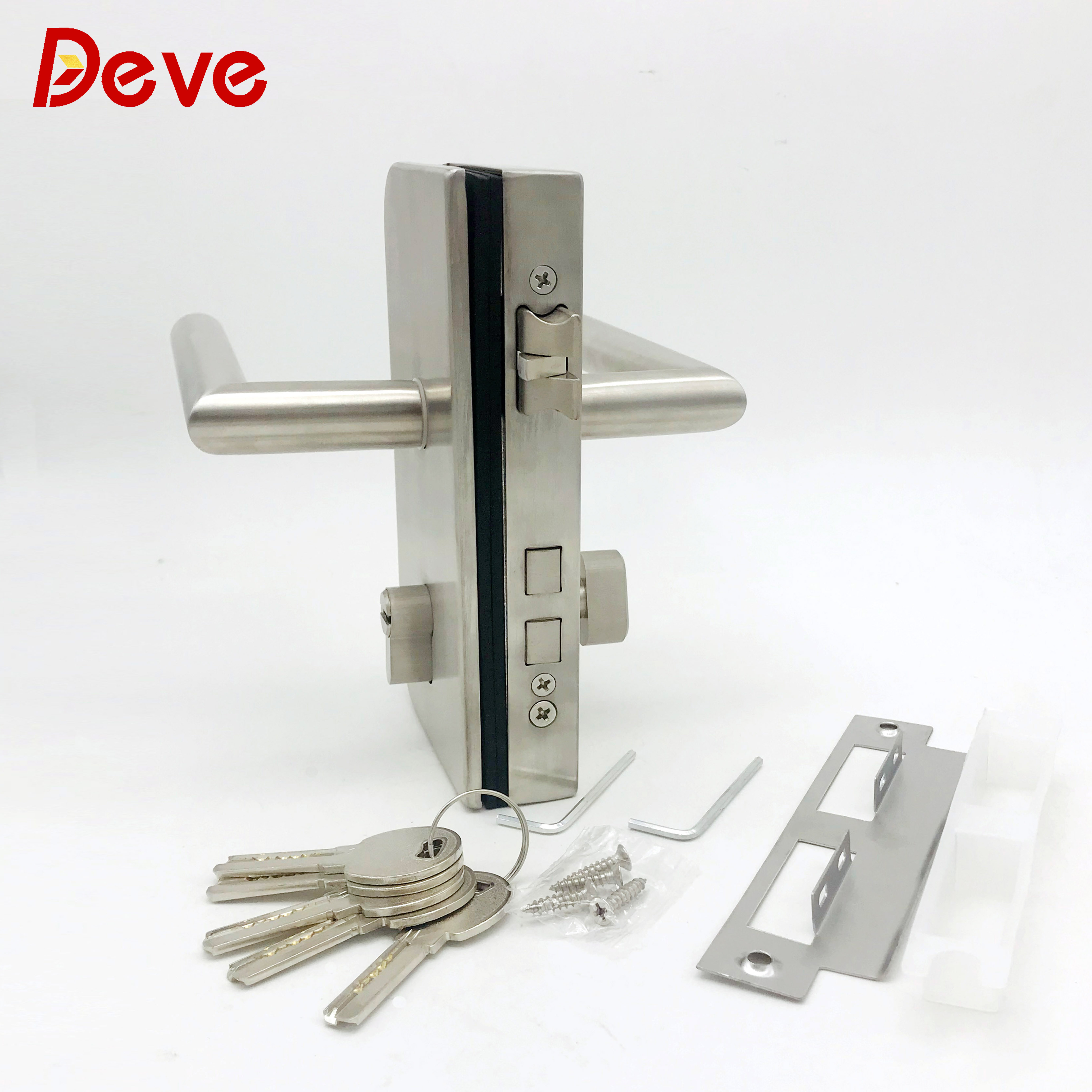 hot sale stainless steel handle shower glass to wall sliding glass door lock