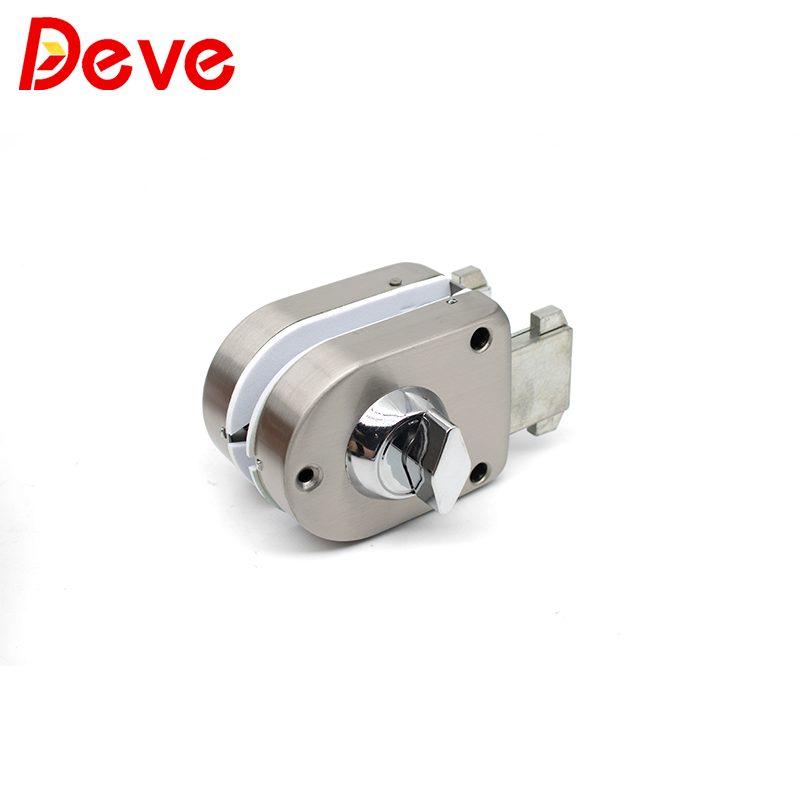 SUS 304 Brushed Glass Door Lock Bathroom Toilet Glass Door Lock Latch for 10~12mm Tempered