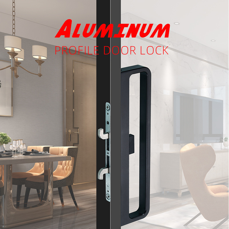 Aluminum Door Kitchen Cabinet Folding Frameless Glass Lock Indoor Slim Profile Aluminum Door