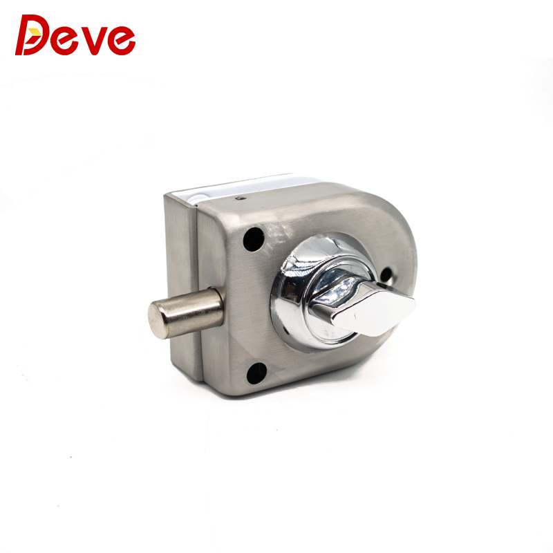 Stainless Steel Shower Glass Door Sliding Glass Button Lock