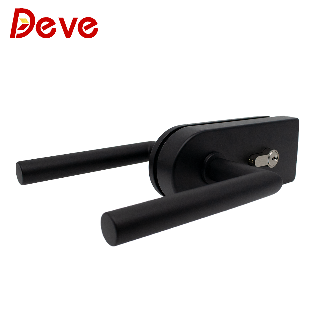 Black Lever Handle Glass Door Sliding Glass Gate Lock