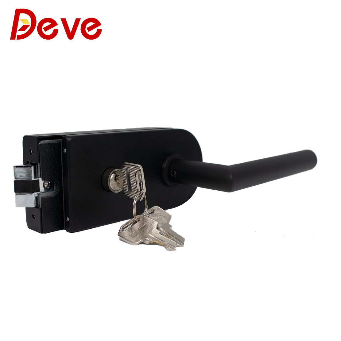 Black Lever Handle Glass Door Sliding Glass Gate Lock