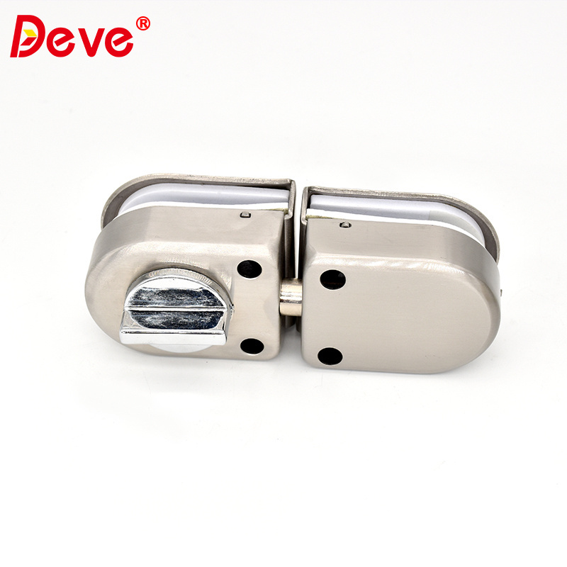 office frameless sliding glass door lock glass to glass no drill