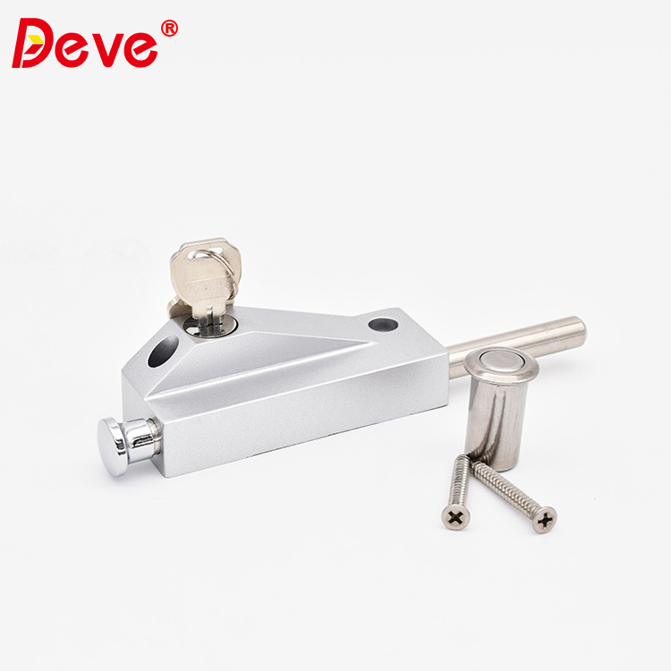 Sliding Bolt Latch Door Slide Bolt Latch Lock Zinc Alloy Flush Bolt for Privacy Composite Doors Wood