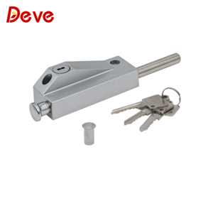 Keyed Bolt Revolving door latch lock Rotation Latch Zinc Alloy Spring Sliding Door Lock for Window Glass Patio Door