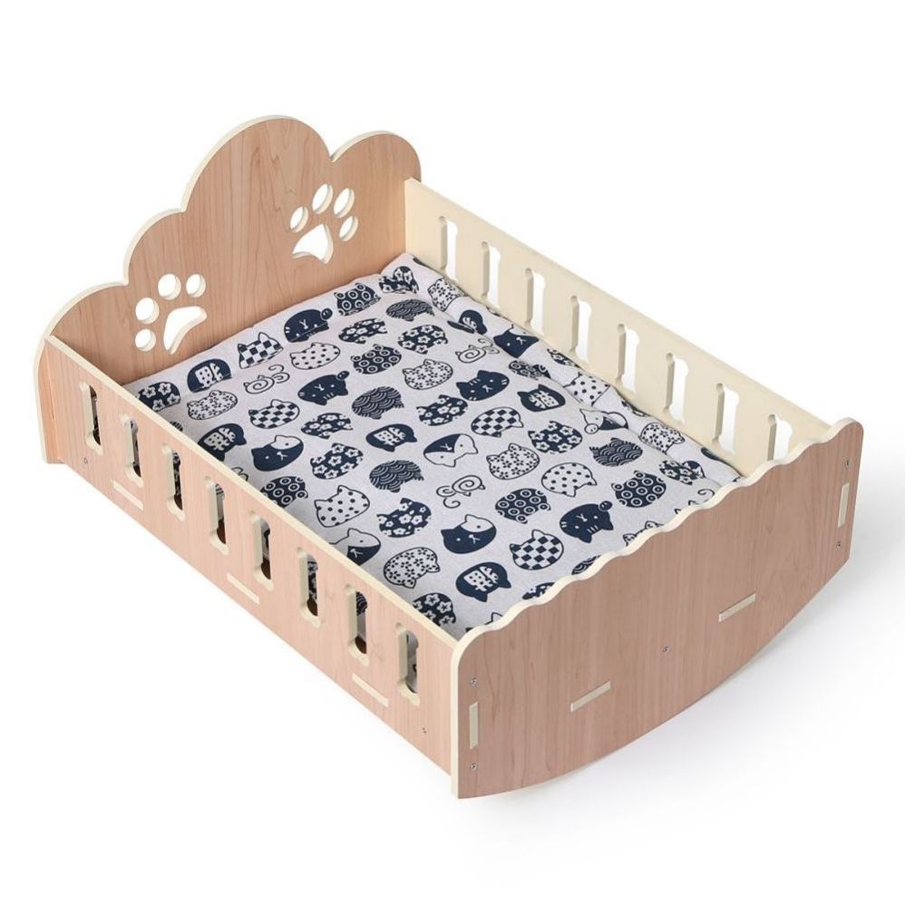 Pet Dog Bed Wooden Frame Furniture Pet Beds for Small Medium Dogs Cats with good price