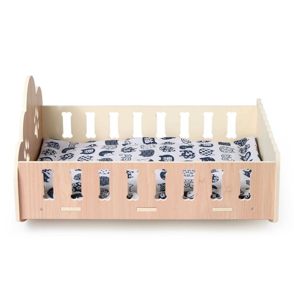 Pet Dog Bed Wooden Frame Furniture Pet Beds for Small Medium Dogs Cats with good price