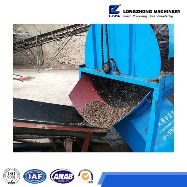 Compact rotary sand aggregate sand washer trommel screen used portable small trommel screen machine manufacturers for sale