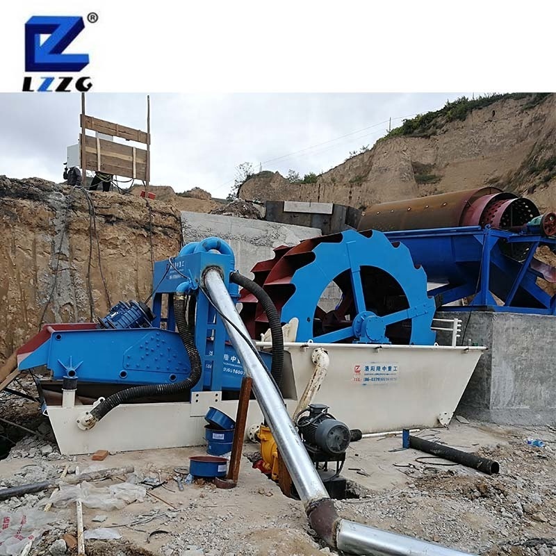 Compact rotary sand aggregate sand washer trommel screen used portable small trommel screen machine manufacturers for sale