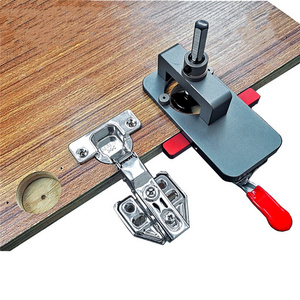 Upgrade Concealed Hinge Jig and 35mm Concealed Hinge Jig Bit Drilling Guide Locator for Face Frame Cabinet Cupboard Door