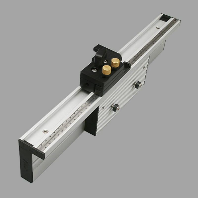 Miter Gauge Table Saw Router Angle Miter Gauge Guide Aluminium Fence Profile 450/600/800mm with Flip Stop for Woodworking Tools