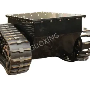 Custom PLT-1000 Waterproof Stair Climbing Tracked Tank Robot Chassis Platform With High Performance