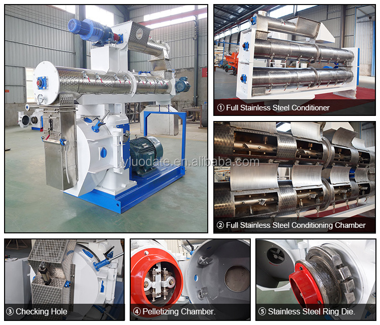 5-8TPH Cow Sheep Poultry Farm Machinery Animal Feed Processing Machinery /Cattle Feed Pellet Machine for sale