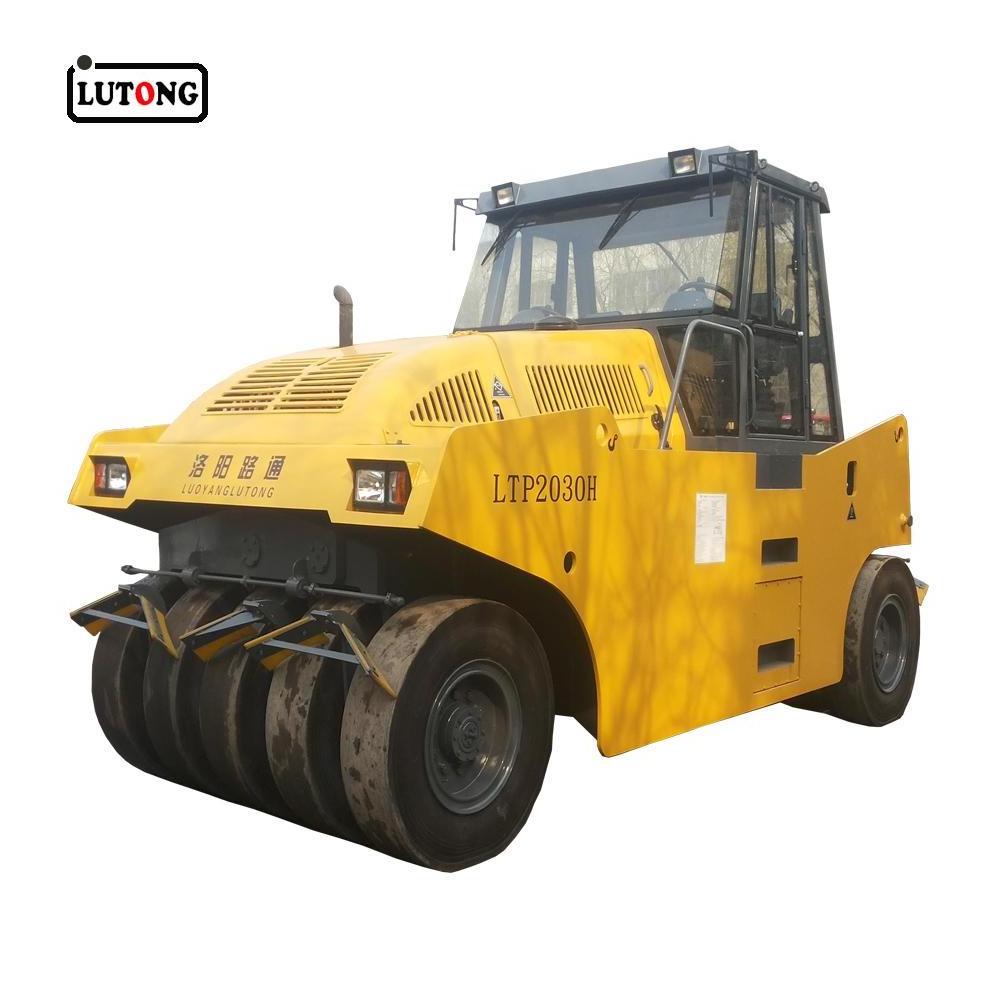 new lutong office 10 ton pneumatic rubber tire road roller LTP1016H for sale