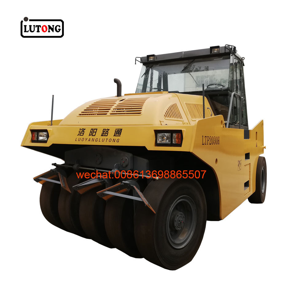 new lutong office 10 ton pneumatic rubber tire road roller LTP1016H for sale