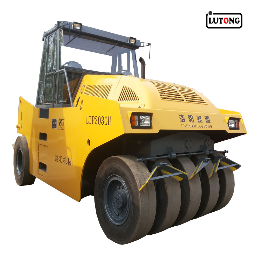 new lutong office 10 ton pneumatic rubber tire road roller LTP1016H for sale