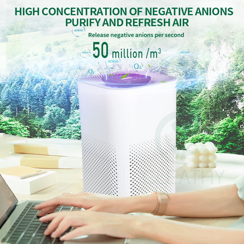 wholesale Household Portable air purifiers desktop Home air cleaner hepa13 air purifier