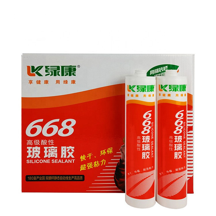 Wholesale Cheap Caulking Sealant  Sliding Door Green Color Silicone Sealant Acid Silicone Sealant