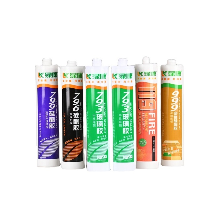 Silicone Sealant Caulk Waterproof Mold & Mildew Resistant Clear Glue Glass Cement Adhesives & Sealants Construction Smooth Paste