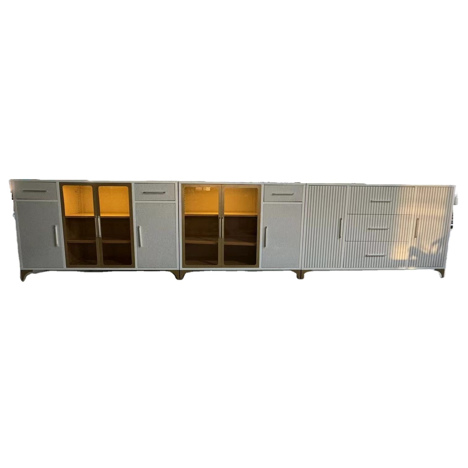 OEM/ODM Home Metal Storage Cabinet Dining Living Room Pantry Cupboard For Kitchen Sideboard Buffet Cabinets