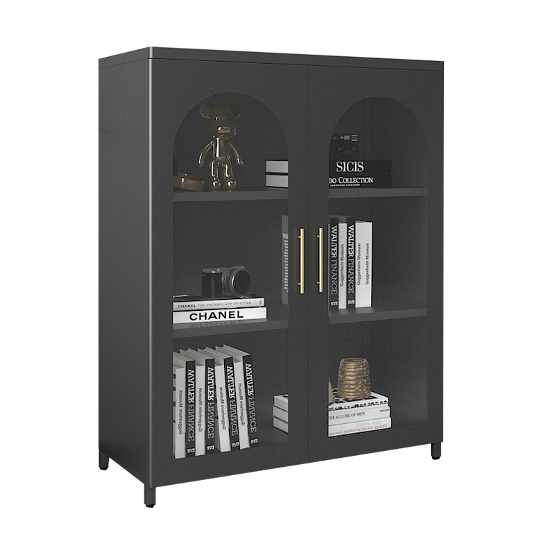 Steel Tall Locker Children's Handwork Display Cabinets Internal Adjustable Bookshelf Steel Storage Cabinets Metal Cabinet