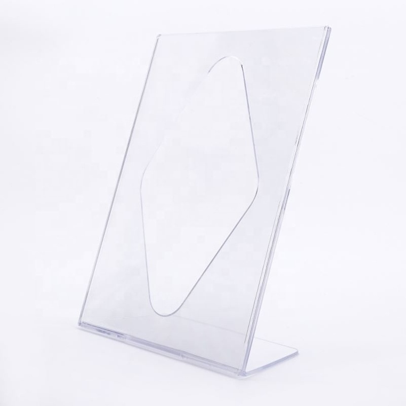 Akrilik Double Sided Durable Menu A5 Acrylic Brochure Display Stand Sign Holder A4 for Business Restaurants