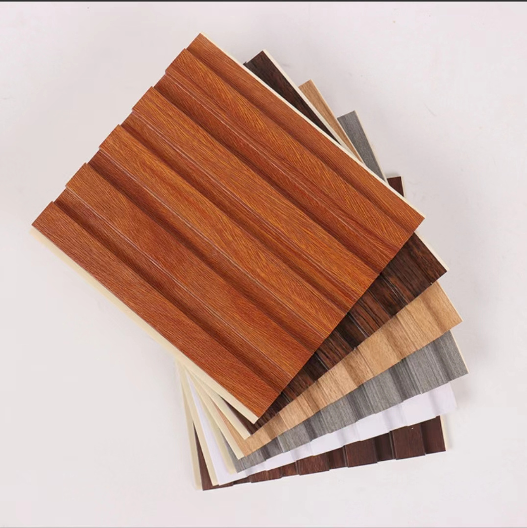 WPC PVC Wood Coating Interior Decorative Wall Panel