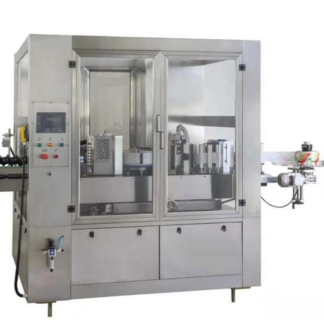 Fully automatic roll fed OPP BOPP film hot melt glue labeling machine for water bottle