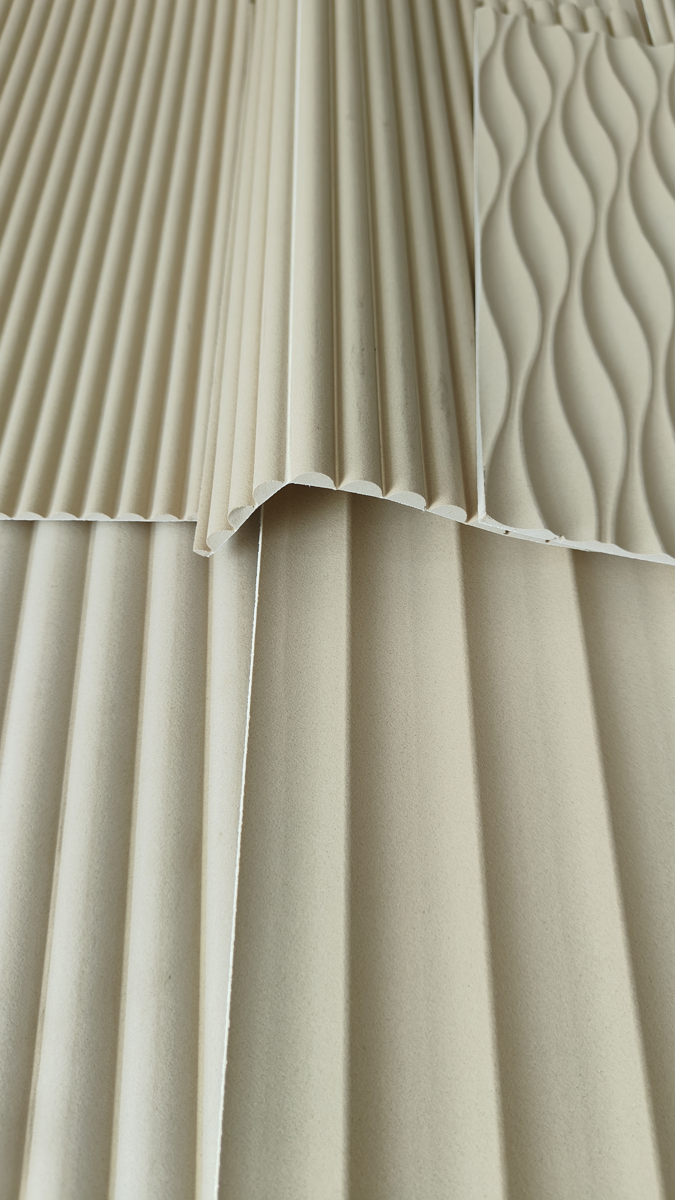 Soft Wall Panel Flexible Curved 3D MDF Board  for Interior Decoration Embossed Board