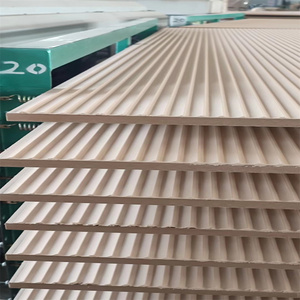 Soft Wall Panel Flexible Curved 3D MDF Board  for Interior Decoration Embossed Board