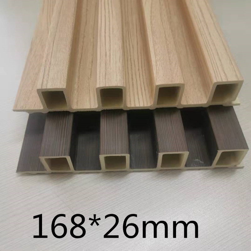 Bamboo charcoal fiber flat wall panel Wpc wood veneer WPC wall panel ...